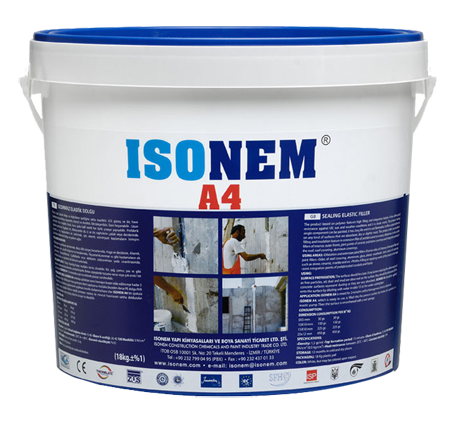 Isonem A4 Sızdırmaz Elastik Dolgu 18 kg | UV Dayanımlı Mastik