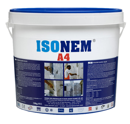 Isonem A4 Sızdırmaz Elastik Dolgu 18 kg | UV Dayanımlı Mastik