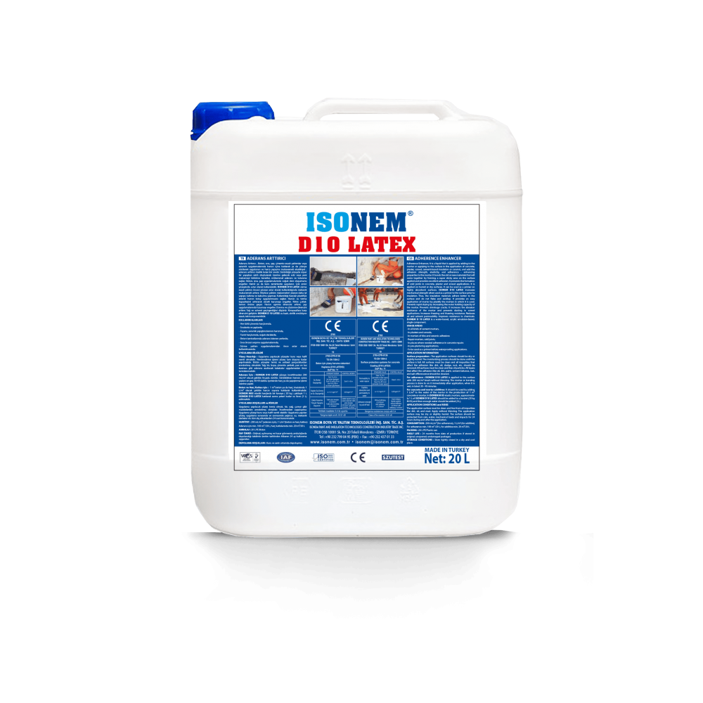 Isonem D 10 Latex Aderans Arttırıcı 20 Lt | Harç Katkısı