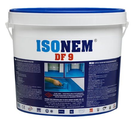 Isonem DF9 Akrilik Esaslı Islak Hacim Su Yalıtımı 10L - Beyaz