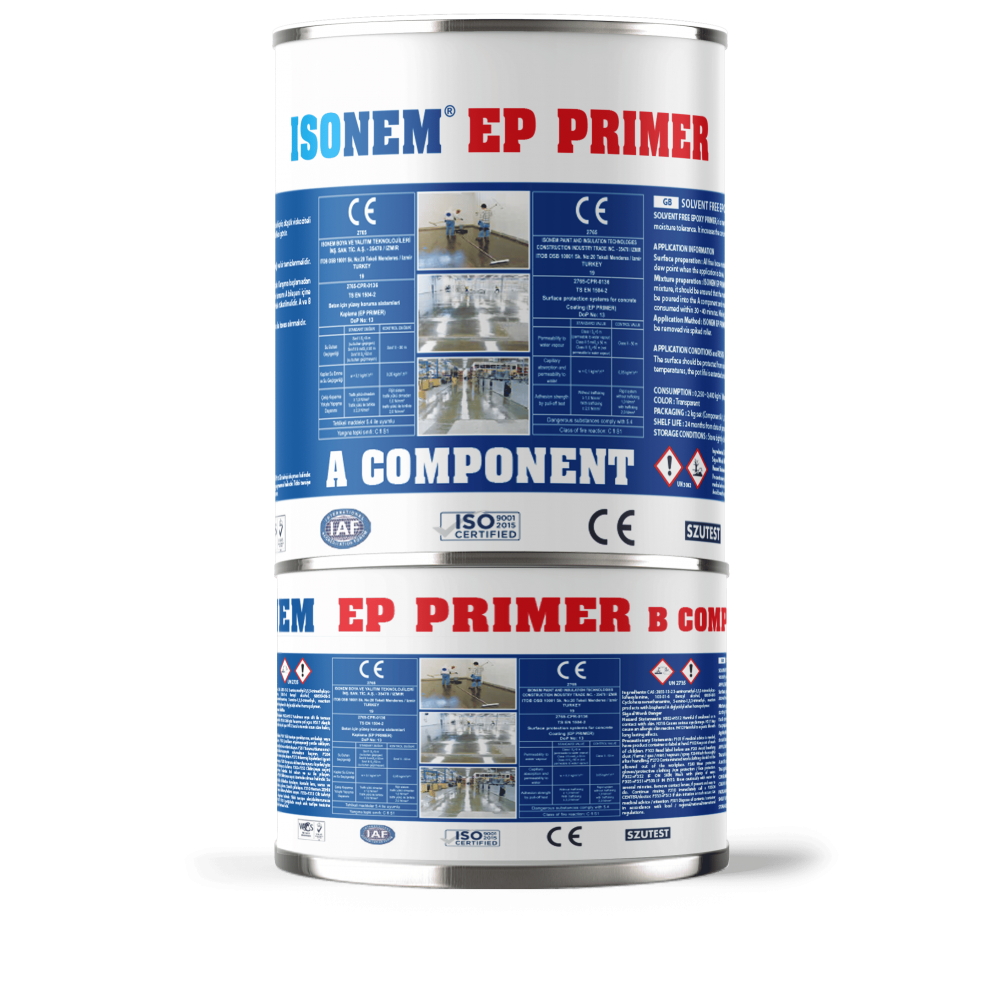 Isonem EP P Solventsiz Epoksi Astar 3,1+ 1,9 Kg
