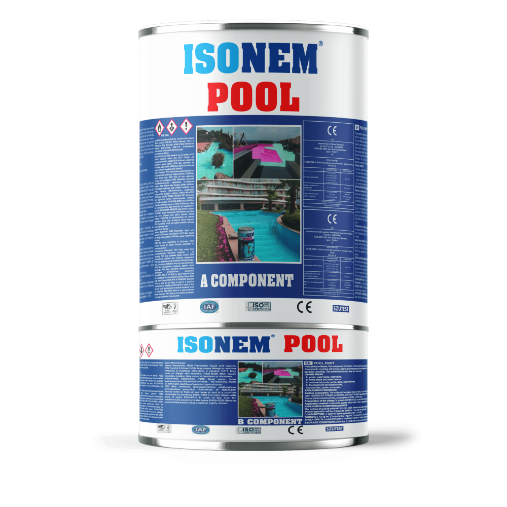 Isonem Pool Havuz Boyası 4 + 0,5 Kg | Poliüretan Esaslı