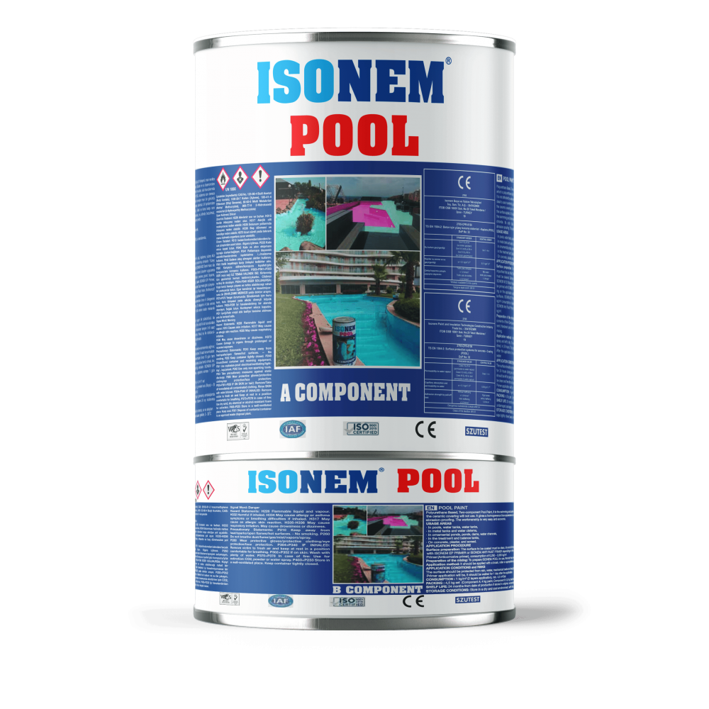 Isonem Pool Havuz Boyası 4 + 0,5 Kg | Poliüretan Esaslı