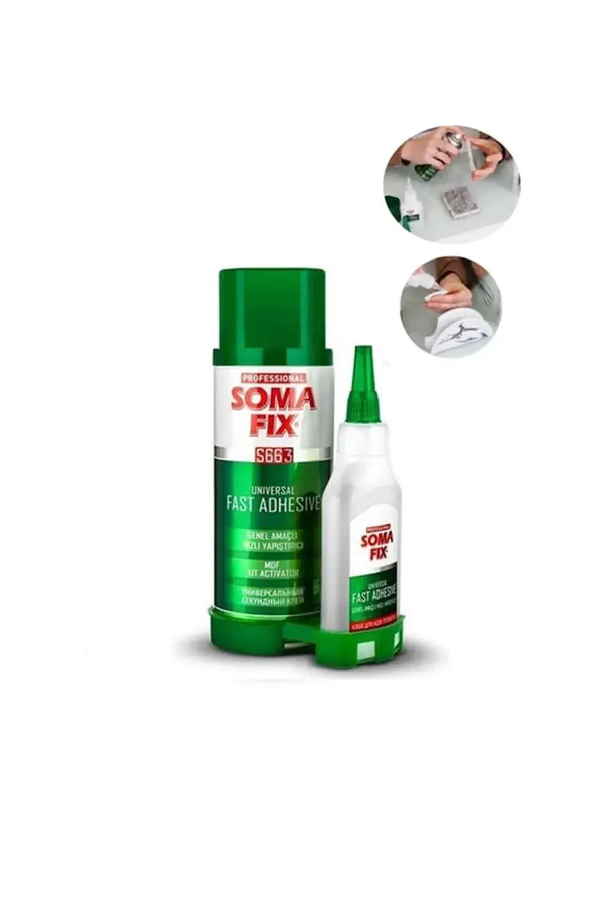 Somafix S663 Genel Amaçlı Hızlı Yapıştırıcı Seti | 200 ml + 50 gr