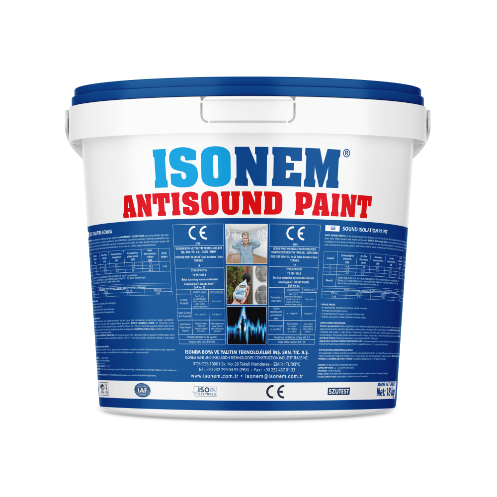Isonem Anti Sound Paint 18 Lt | Ses Yalıtım Boyası