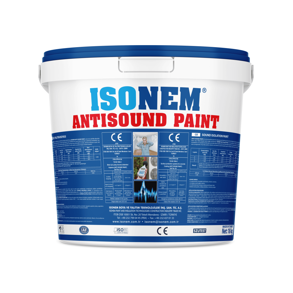 Isonem Anti Sound Paint 18 Lt | Ses Yalıtım Boyası