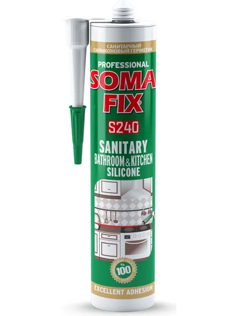 Somafix SE240 Banyo ve Mutfak Silikonu (Seffaf) 280 Ml