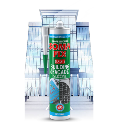 Somafix S370 Yapı ve Dış Cephe Silikonu Şeffaf 280 Ml
