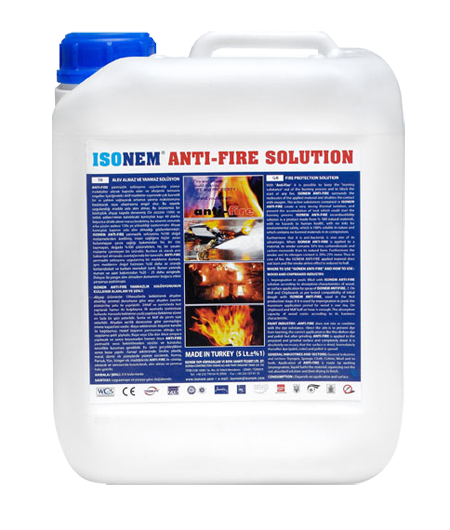 Isonem Anti Fire Yanmaz Solüsyon 5 Lt | Alev Almaz Çözüm