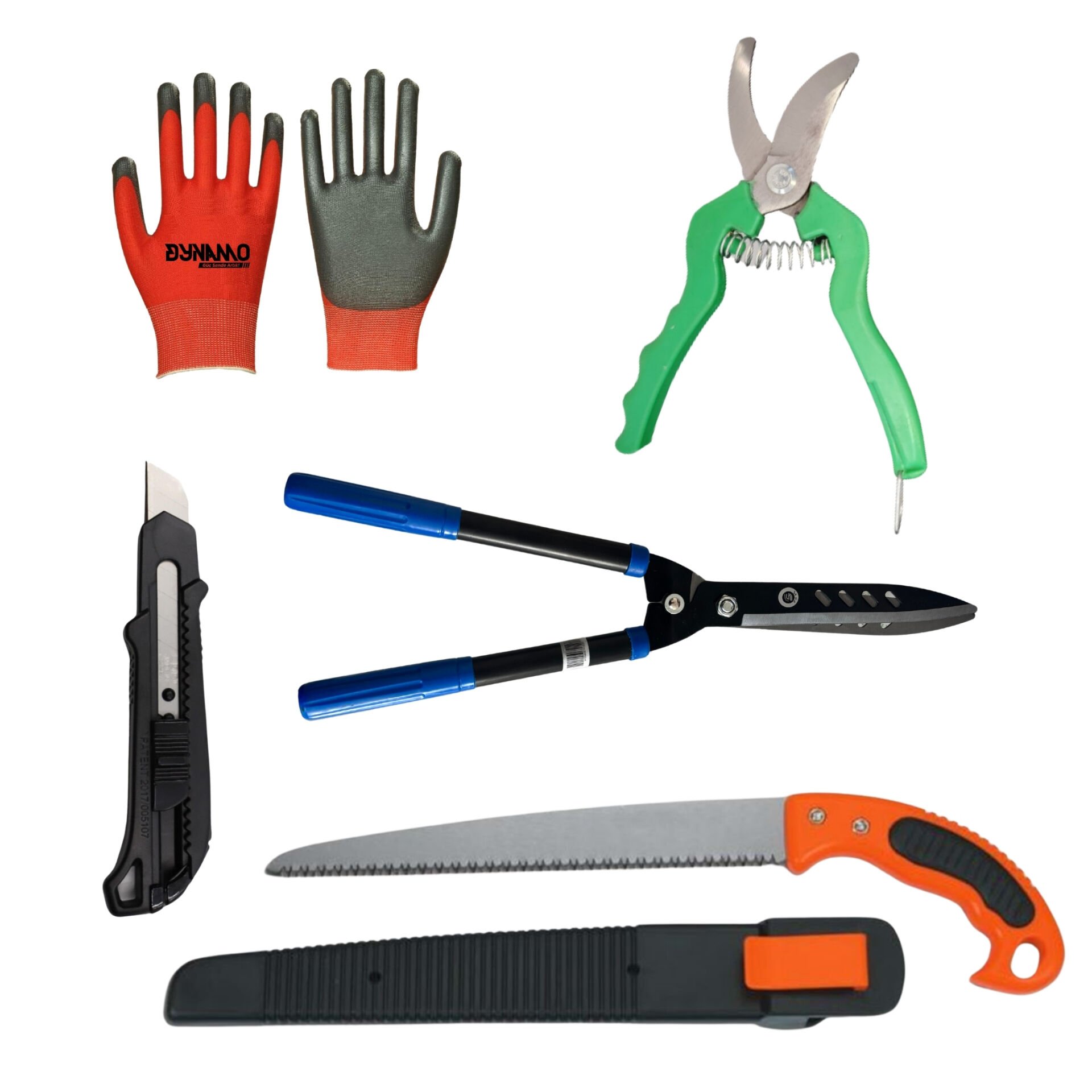 5’li Budama Dal Kesme Seti | Çim ve Dal İçin Bahçe Alet Seti