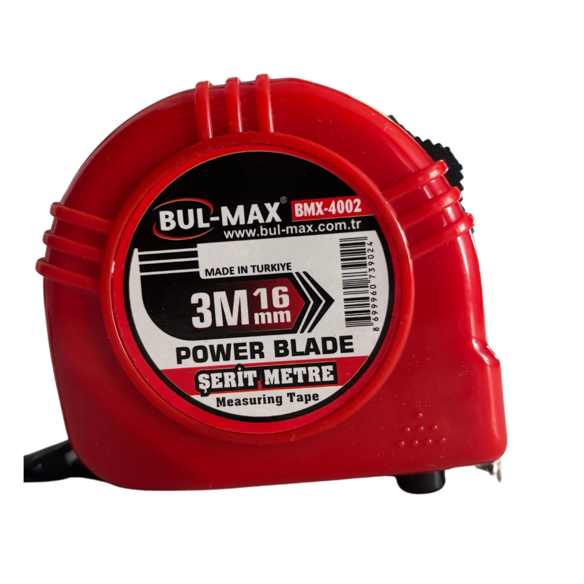 Bulmax Şerit Metre 3 m | Kompakt Çelik Ölçüm Aleti Dayanıklı