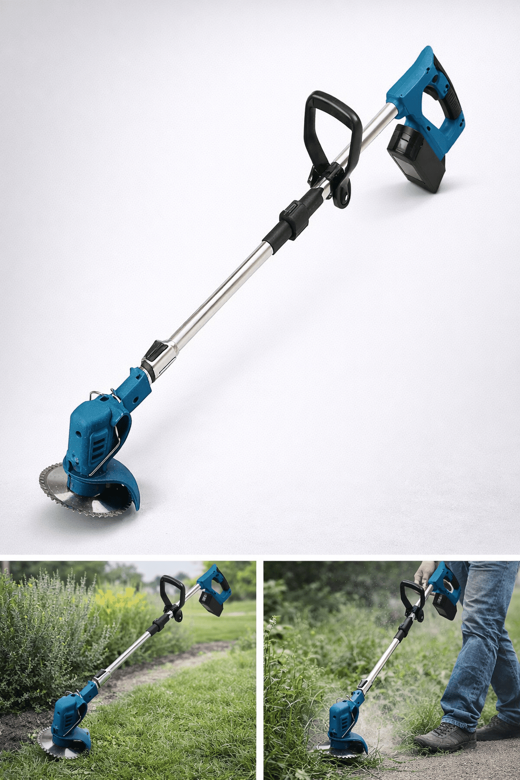 Şarjlı Tırpan Motoru 24W | Güçlü ve Taşınabilir Çim Aracı