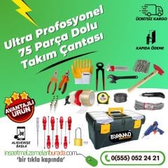 75 Parça Ultra Profosyonel Full Dolu Takım Çantası