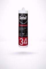 Selsil Silikonize Mastik 34 Beyaz 450 Gr - Akrilik İç Mekan Dolgu