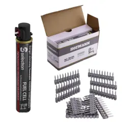 Hofmann Tabanca Çivisi Siyah 25 mm 1000 Adet Set + 1 Adet Gaz Tüpü