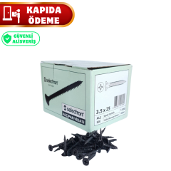Selectron 3.5x25 mm 1000 Adet Sivri Uçlu Alçıpan Vida