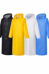 Meşem 8998 Eva Yağmurluk Beyaz - Su Geçirmez PVC Kapüşonlu