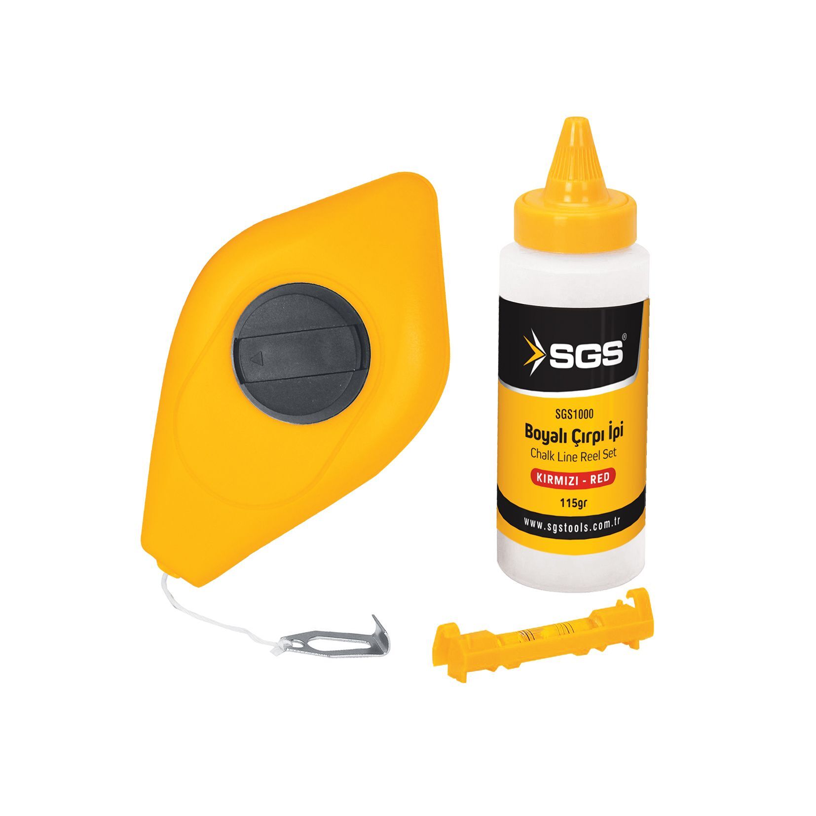 Boyalı Çırpı İpi Kırmızı | SGS Hizalama ve İşaretleme Seti