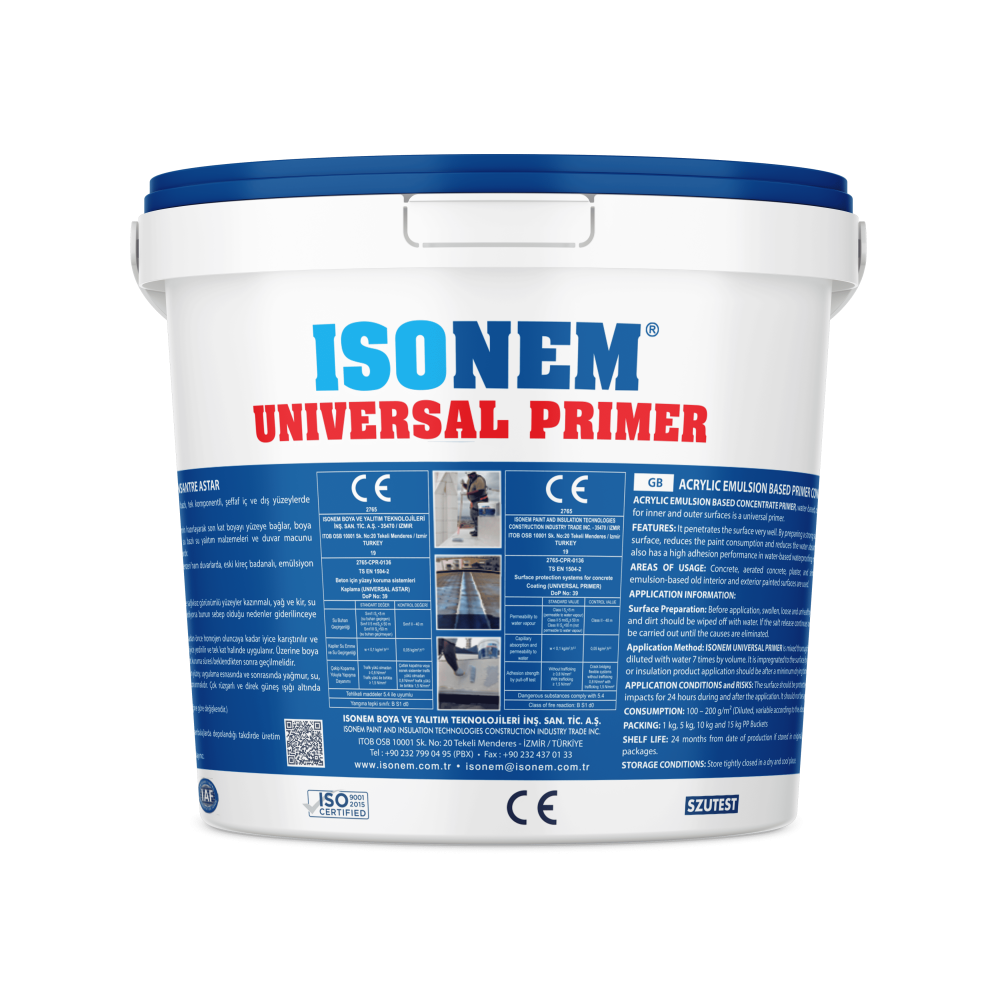 Isonem Universal PR Akrilik Astar 5 Kg | Yüzey Hazırlık