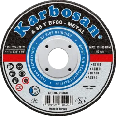 Karbosan Metal Kesme Diskleri 115 mm – Güçlü ve Keskin Kesim
