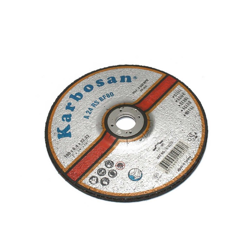 Karbosan Bombeli Metal Taşlama Taşı 180 mm – Güçlü ve Dayanıklı