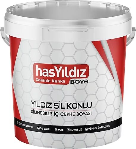 Hasyıldız Silikonlu Silinebilir İç Cephe Boyası 10 Kg