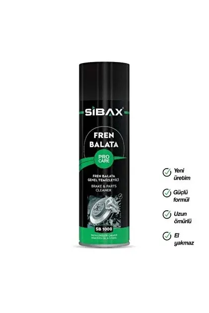 Sibax Fren Balata Spreyi 500 ml | Etkili Fren Temizliği