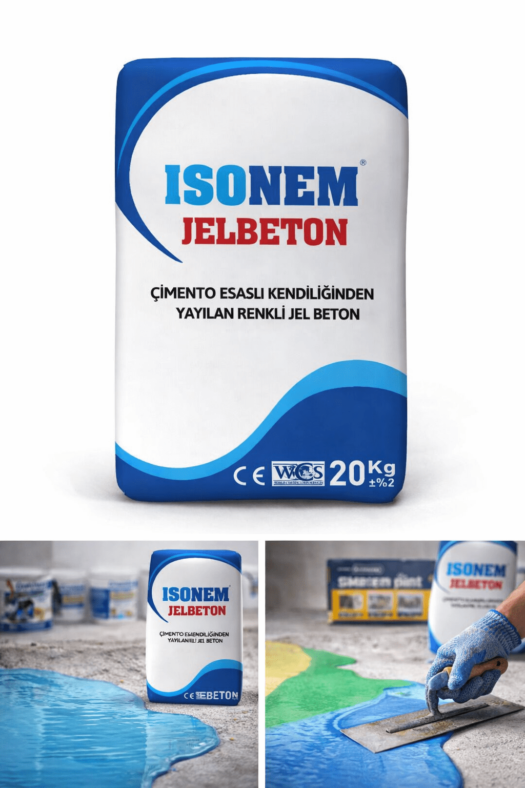 Isonem Jel Beton 20 Kg | Çatlama ve Büzülmelere Karşı Dayanıklı