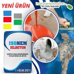 Isonem Jel Beton 20 Kg | Çatlama ve Büzülmelere Karşı Dayanıklı