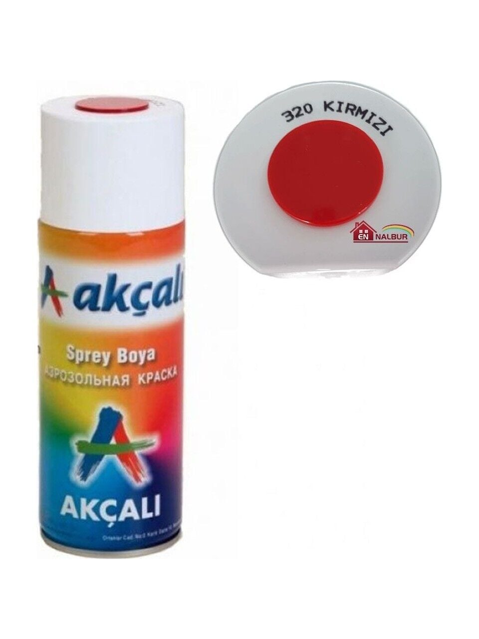 Akçalı Sprey Boya 400 ml 320 Kırmızı