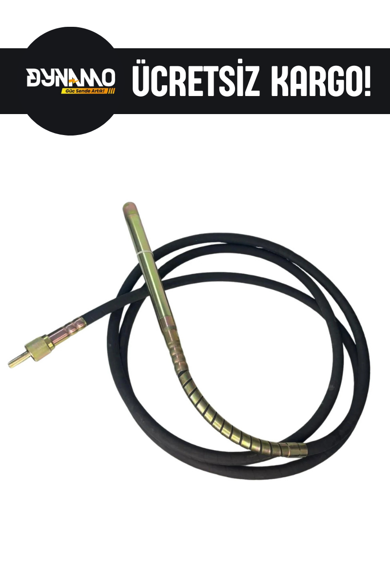 DYNAMO Beton Vibratörü Hortumu - Dayanıklı ve Esnek Mil Hortumu