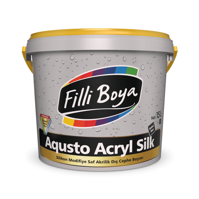 Filli Boya - Aqusto Acryl Silk - Silikon Modifiye Saf Akrilik İpeksi Mat® Dış Cephe Boyası