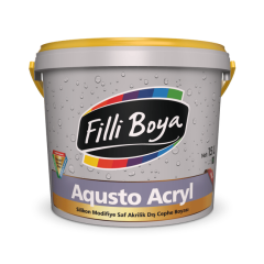 Filli Boya - Aqusto Acryl - Silikon Modifiye Saf Akrilik Mat Dış Cephe Boyası