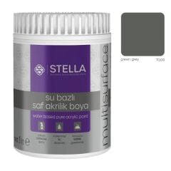 Stella Su Bazlı Saf Akrilik Boya (Green Grey Ral-7009) - 1 Litre