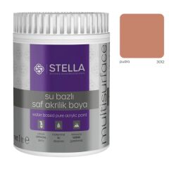 Stella Su Bazlı Saf Akrilik Boya (Pudra Ral-3012) - 1 Litre