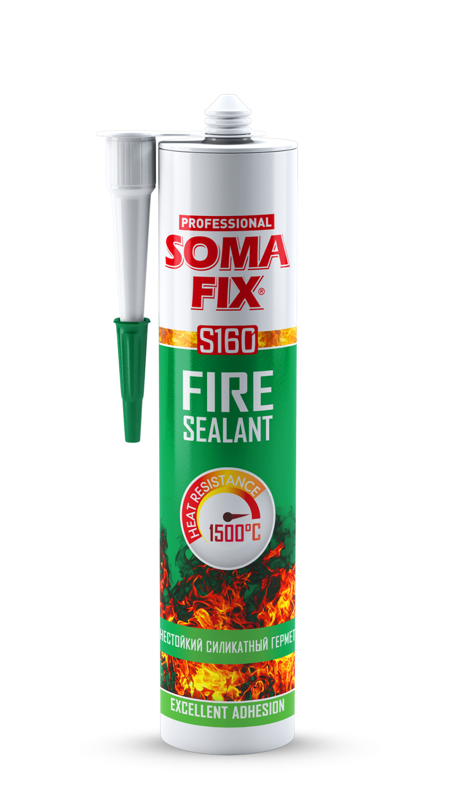 Somafix S160 Yüksek Isı Mastiği 310 ml | 1250 °C Dayanıklı
