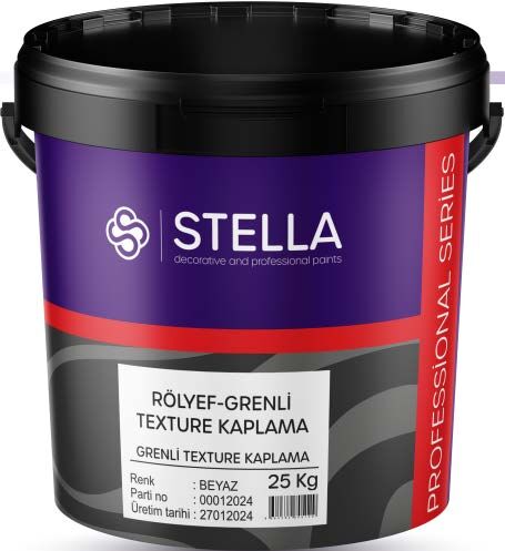 STELLA RÖLYEF-GRENLİ TEXTURE KAPLAMA 25KG